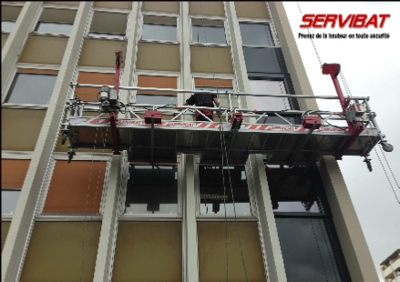 plateforme suspendue (location et montage/démontage/ripage/vérification)