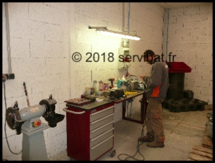 atelier sav servibat, treuils et nettoyeurs HP/ Entretien matériel levage Lyon : entretien plateforme travail mât ou suspendue Fixator tractel