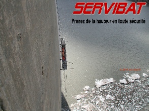 Plateforme suspendue (location avec installation) barrage hydraulique