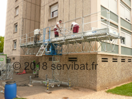 Plateforme sur mâts ALBA PEC120 "Montage, location, entretien, ..."