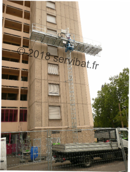 plateformes sur mât ALBA PEC120 (Location, vente, montage, entretien et SAV)